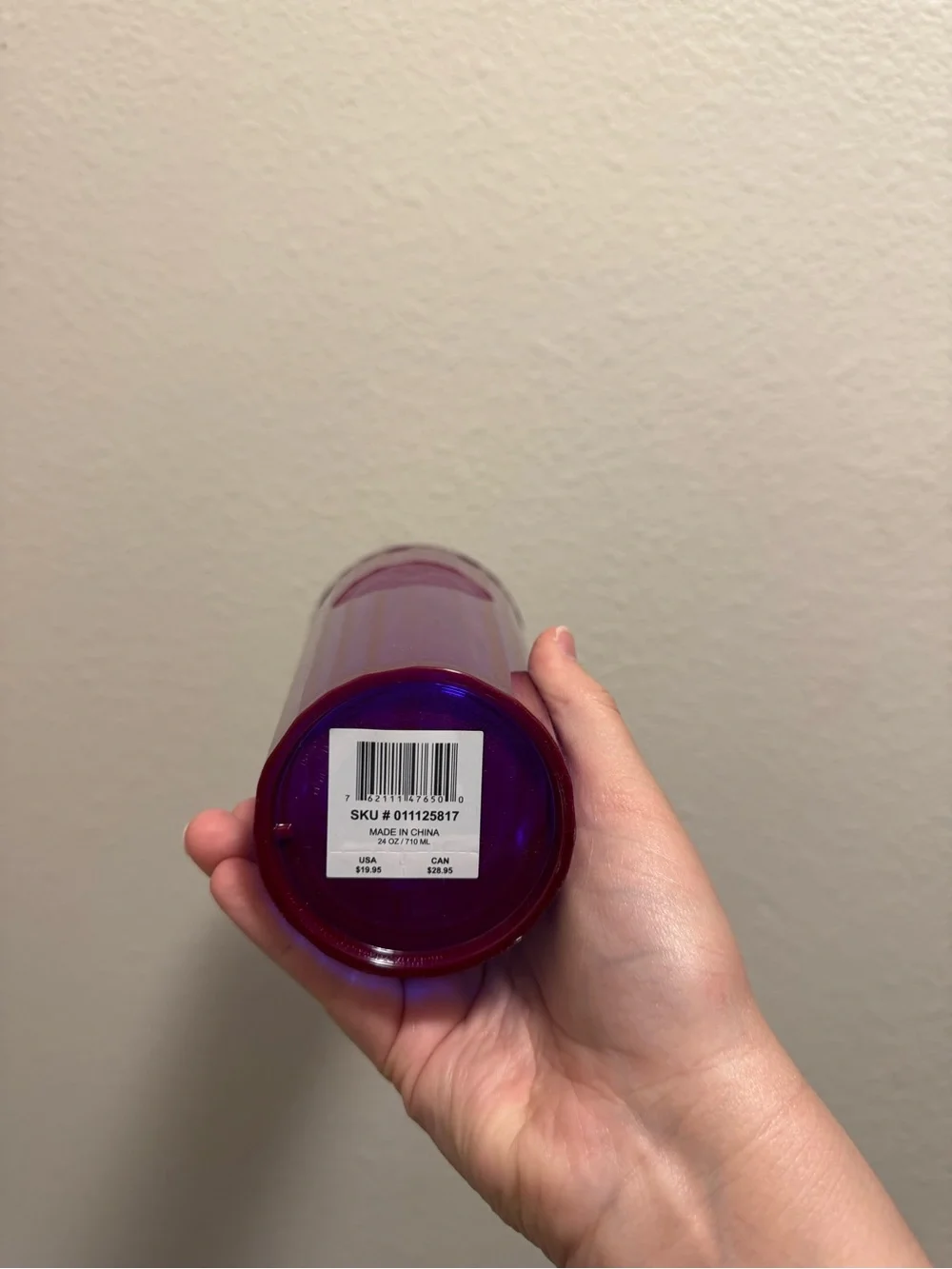 Starbucks Purple Tall Reusable Cold Cup with Straw